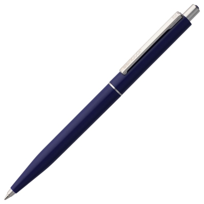 Ручка шариковая Senator Point, ver.2, темно-синяя, синий, пластик; металл