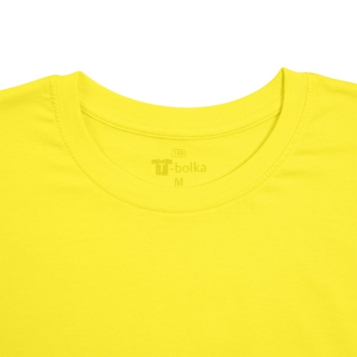 Футболка унисекс T-bolka 140, желтая, желтый, хлопок