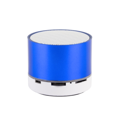 Bluetooth колонка "Party" с подсветкой логотипа, синий, пластик
