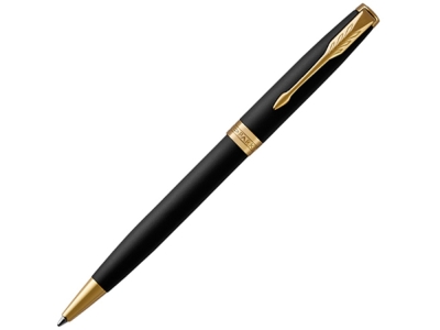 Ручка шариковая Parker «Sonnet Core Matte Black GT», черный, желтый, металл
