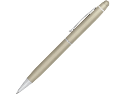 Шариковая ручка из металла со стилусом «JULIE», бежевый, металл