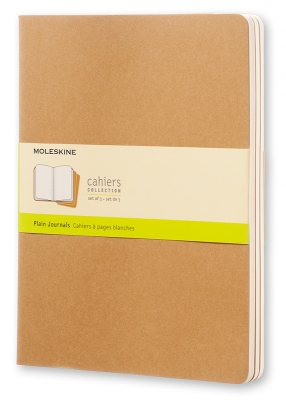 Блокнот Moleskine CAHIER JOURNAL QP423 XLarge 190х250мм обложка картон 120стр. нелинованный бежевый (3шт) Блокнот Moleskine CAHIER JOURNAL QP423 XLarge 190х250мм обложка картон 120стр. нелинованный бежевый (3шт)