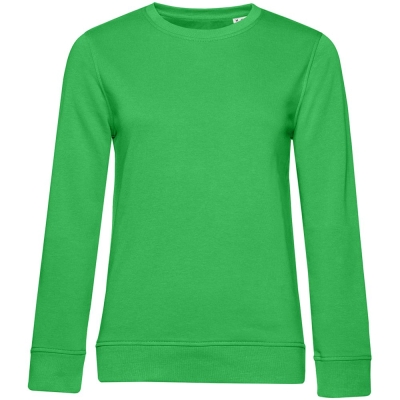 Свитшот женский BNC Inspire (Organic), зеленый, зеленый, плотность 280 г/м², хлопок 80%; полиэстер 20%