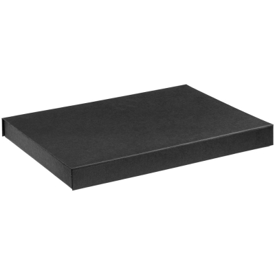 Коробка Roomy с ложементом под ежедневник ф.А4 и ручку, черная, черный, картон