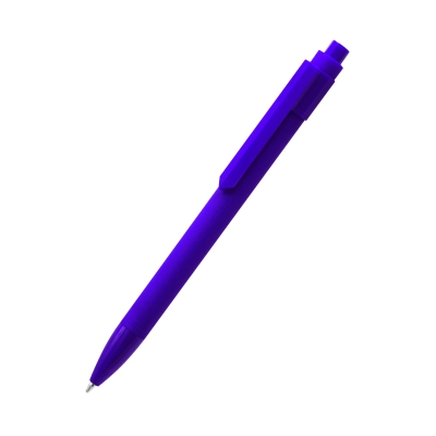 Ручка пластиковая Pit Soft софт-тач, синяя, синий