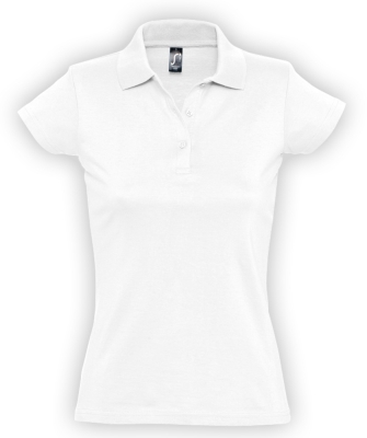 Рубашка поло женская Prescott Women 170, белая, белый, джерси; хлопок 100%, плотность 170 г/м²