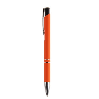 Ручка MELAN soft touch, оранжевый, металл