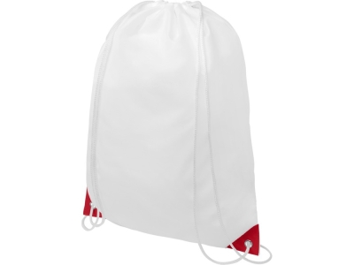 Рюкзак «Oriole» с цветными углами, красный, полиэстер