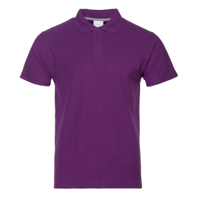 Рубашка поло мужская  STAN хлопок/полиэстер 185, 04, Фиолетовый, фиолетовый, 185 гр/м2, хлопок