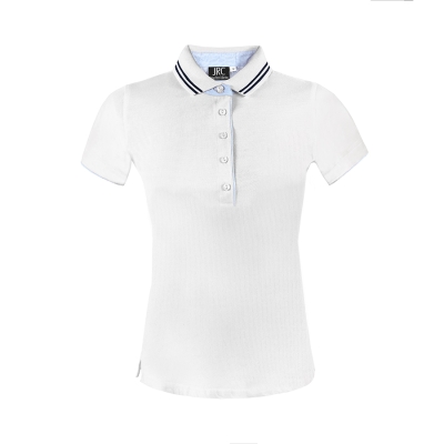 Рубашка поло женская RODI LADY, белый, L, 100% хлопок, 180 г/м2, белый, джерси,100% хлопок, плотность 180 г/м2