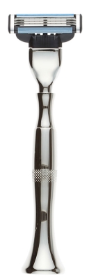 Станок для бритья IL Ceppo, MACH3, никелированная латунь, рукоять - серебристый цвет, серебристый, никелированная латунь