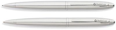 Набор FranklinCovey Lexington: шариковая ручка и карандаш 0.9мм. Цвет - хромовый., серебристый, латунь, нержавеющая сталь