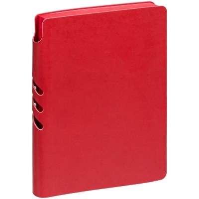 Ежедневник Flexpen Color, датированный, красный, красный, кожзам