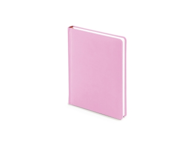 Ежедневник недатированный А6+ «Velvet», розовый, кожзам, soft touch