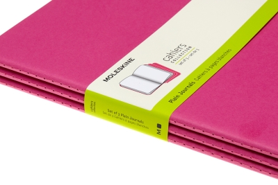 Блокнот Moleskine CAHIER JOURNAL CH023D17 XLarge 190х250мм обложка картон 120стр. нелинованный розовый неон (3шт)
