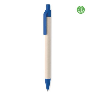 Ручка шариковая, синий, картон