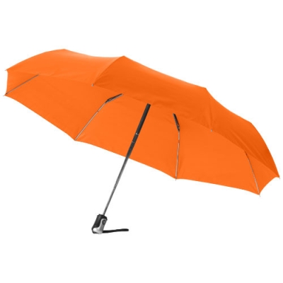 Складной автоматический зонт Alex 21,5", оранжевый, полиэстер