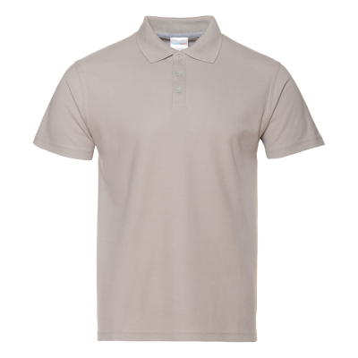 Рубашка поло мужская STAN хлопок/полиэстер 185, 104, С-серый, 185 гр/м2, хлопок