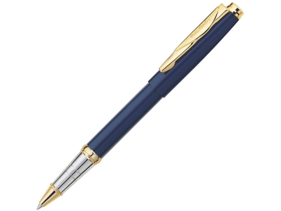 Ручка-роллер «Gamme Classic», синий, желтый, серебристый, металл