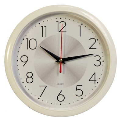 Часы настенные аналоговые Бюрократ WallC-R69P D22см белый (WALLC-R69P22/WHITE)