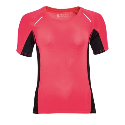 Футболка для бега "Sydney women", розовый_XS, 92% х/б, 8% эластан, 180 г/м2, розовый, 92% хлопок, 8% эластан, 180 г/м2
