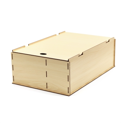 Подарочная коробка ламинированная из HDF 35,5*23,4*12,5 см ( 2 отделения) 