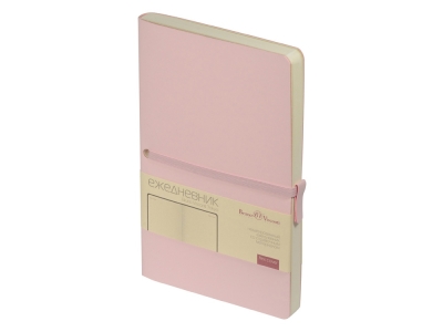Ежедневник недатированный А5 «Tokyo», розовый, кожзам, soft touch