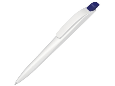 Ручка шариковая пластиковая «Stream», синий, белый, пластик