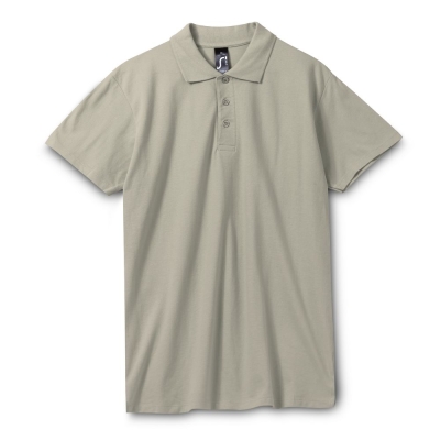 Рубашка поло мужская Spring 210, хаки, зеленый, хлопок