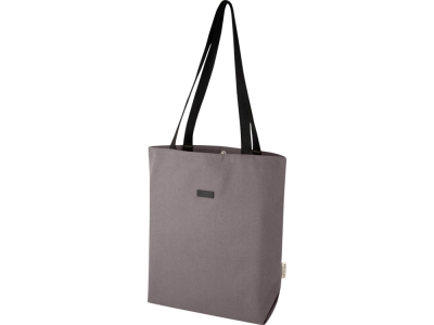 Эко-сумка «Joey» из холста, 14 л, серый, пластик, хлопок