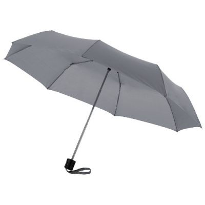 Складной зонт Ida 21,5", серый, полиэстер