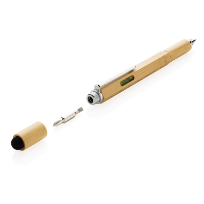 Многофункциональная ручка 5 в 1 Bamboo, бамбук