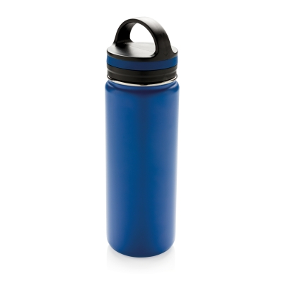 Герметичная вакуумная бутылка с широким горлышком, синий, нержавеющая сталь; pp