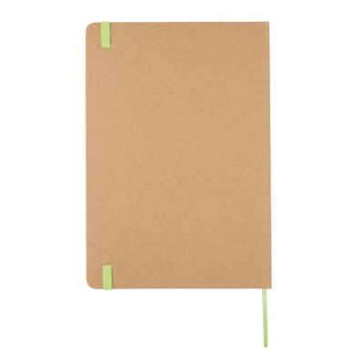 Крафтовый экоблокнот, А5, коричневый; салатовый, бумага; бумага