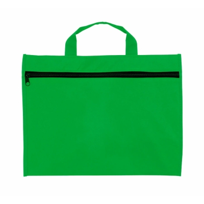 Сумка для документов KEIN, зеленый, 36х26 см; 100% полиэстер, зеленый, нетканый материал