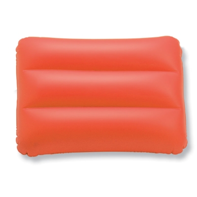 Подушка надувная пляжная, красный, pvc-пластик