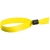 Несъемный браслет Seccur, желтый, желтый, лента - полиэстер, атлас; фиксатор - пластик