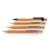 Бамбуковая ручка с клипом из пшеничной соломы, белый, бамбук; волокно пшеничной соломы