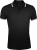 Рубашка поло мужская Pasadena Men 200 с контрастной отделкой, черная с белым, черный, белый, хлопок