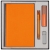 Набор Kroom Memory, оранжевый, оранжевый, искусственная кожа; пластик; металл; картон