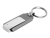 USB 2.0- флешка на 64 Гб в виде массивного брелока, серебристый, металл