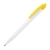 N8, ручка шариковая, белый/желтый, пластик, белый, желтый, пластик