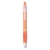 Ручка шариковая с резиновым обх, оранжевый, пластик