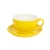Чайная/кофейная пара CAPPUCCINO, желтый, 260 мл, фарфор, желтый, фарфор