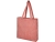 Эко-сумка с клинчиком «Pheebs» из переработанного хлопка, красный, полиэстер, хлопок