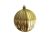 Новогодний ёлочный шар «Рельеф», желтый, полистирол