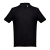 Рубашка-поло мужская ADAM, черный, S, 100% хлопок, плотность 195 г/м2