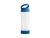 Стеклянная спортивная бутылка  «QUINTANA», 390 мл, синий, пластик, стекло