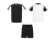 Спортивный костюм «Juve», унисекс, черный, белый, полиэстер