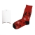 Носки подарочные "Счастливый год" в упаковке, черный, красный, 80 % хлопок, 3% полиамид, 17% лайкра